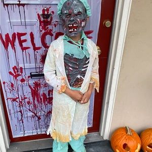 Boys scary zombie doctor spirit Halloween costume